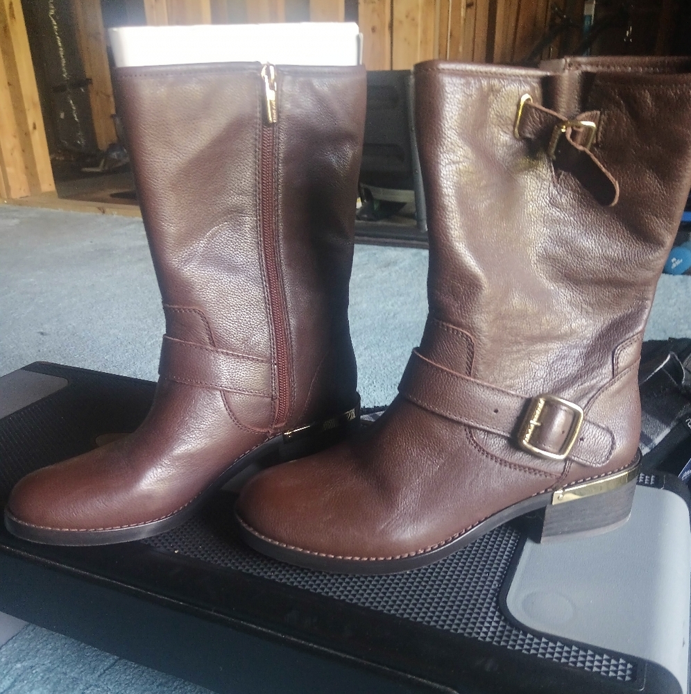 New Leather Vince Cumuto Harness Boot